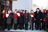FGC youth caroling on the green